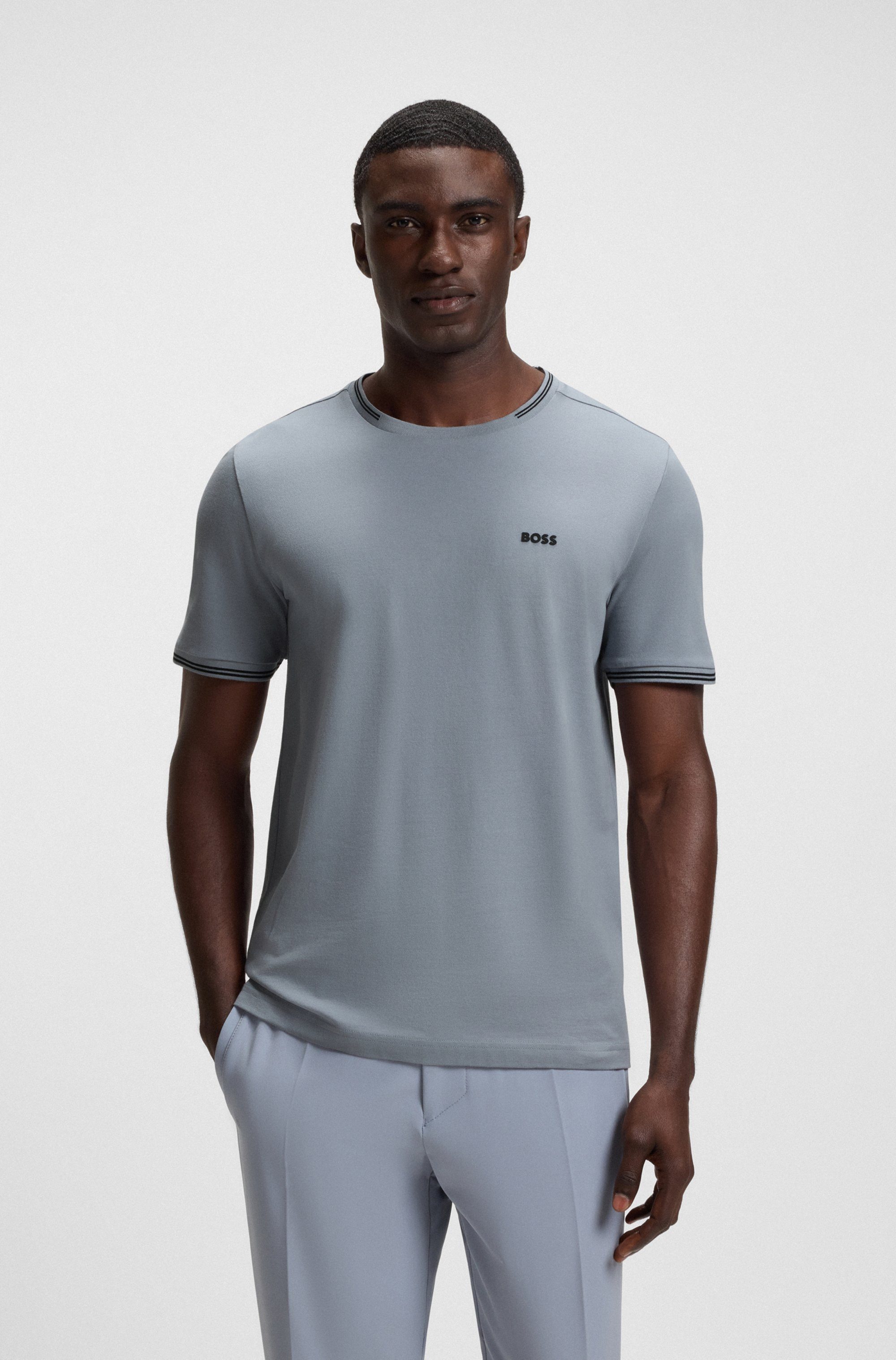 BOSS GREEN T-Shirt Taul mit kontrastfarbenen günstig online kaufen