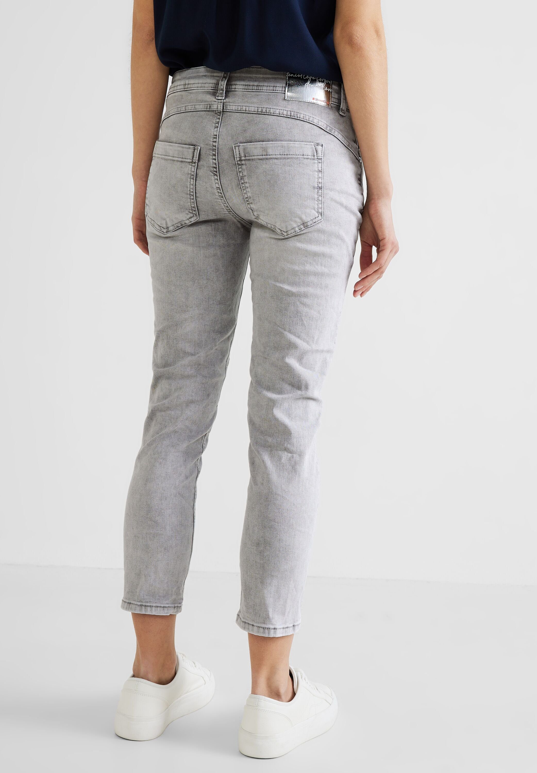 Jeans Skinny-fit-Jeans in STREET Damen Slim Fit 7/8-Länge 5-Pocket-Style, ONE