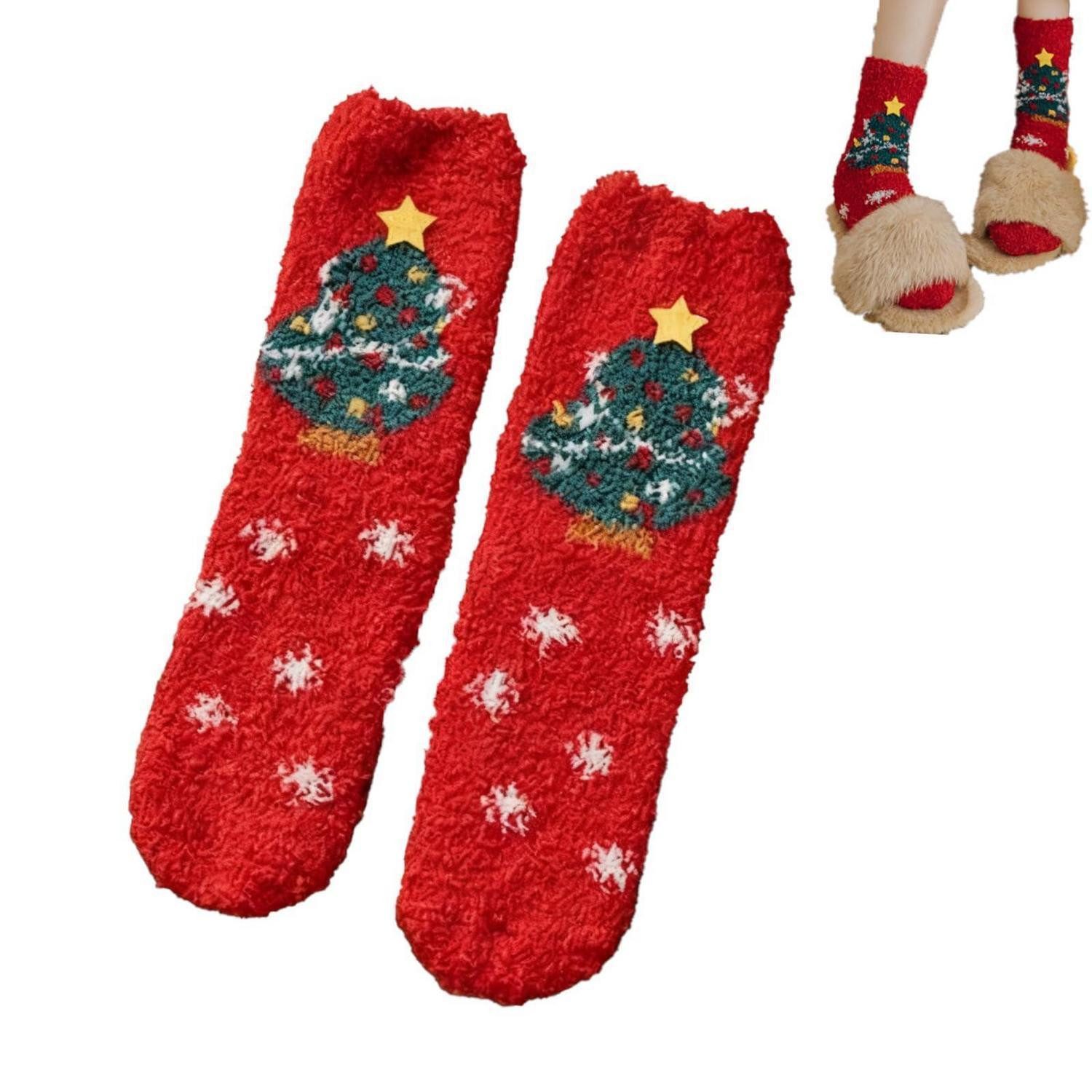 LuxusKollektion Kuschelsocken Weihnachtssocken Damen 39-42