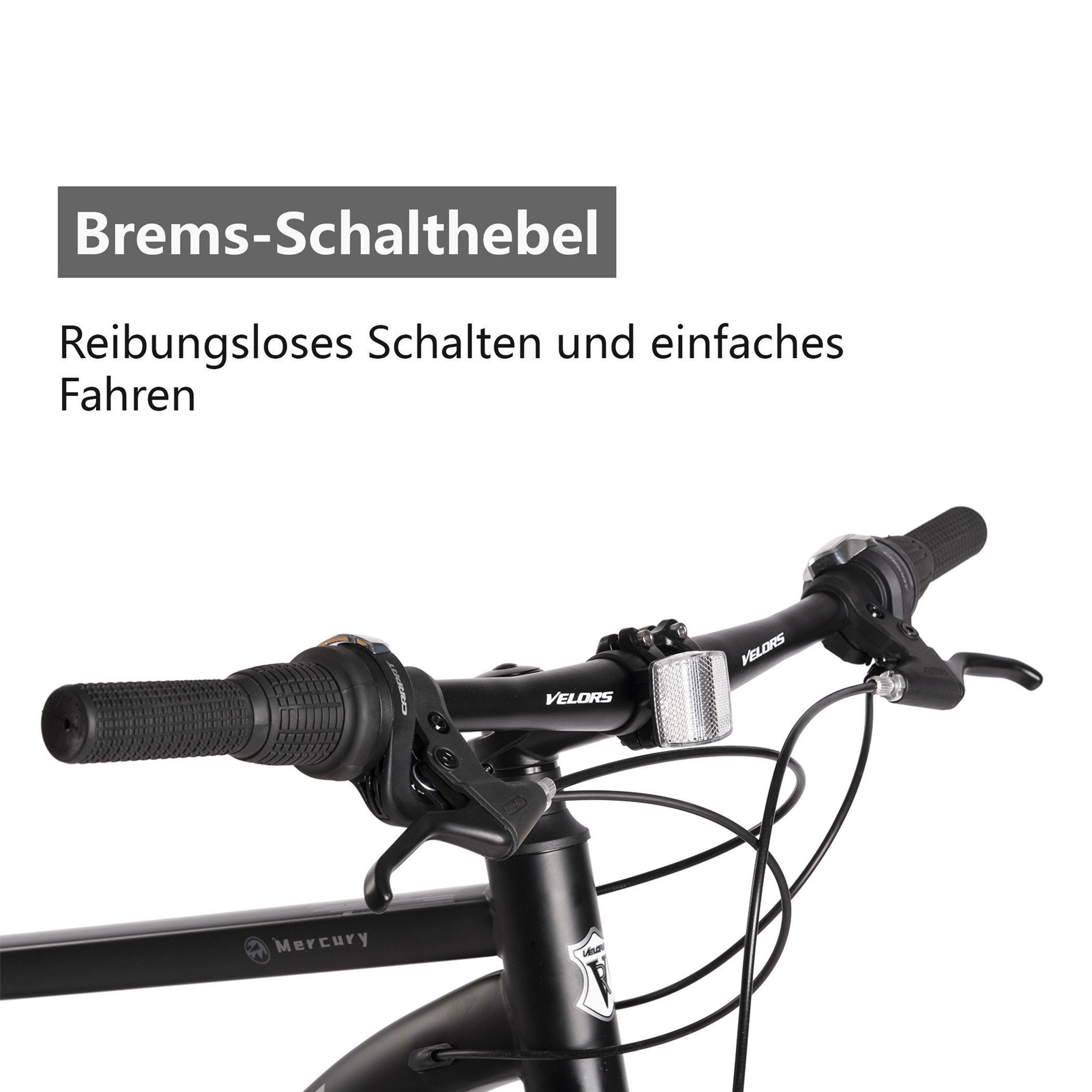 Velors Mountainbike 26 27.5 29 Zoll Fahrrad für Herren Damen, Mädchen und Jungen, 21 Gang, Kettenschaltung, (V-Bremse, Federgabel), Hochwertiger Rahmen, MTB Hardtail Fahrrad Bike, Jugendfahrrad