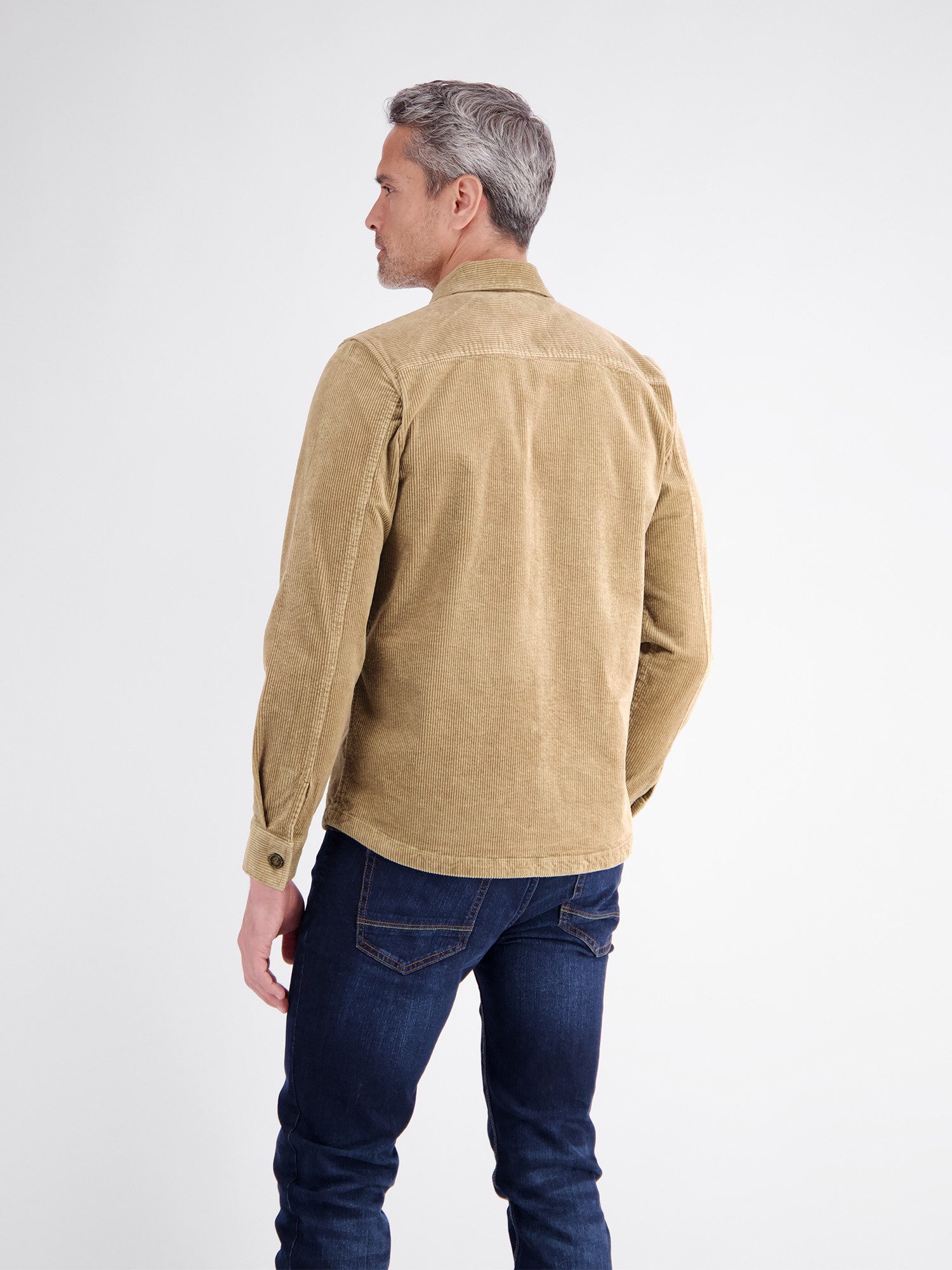 LERROS Langarmhemd Maskulines Herrenhemd aus Cord mit Stretchanteil – Bild 2 von 5