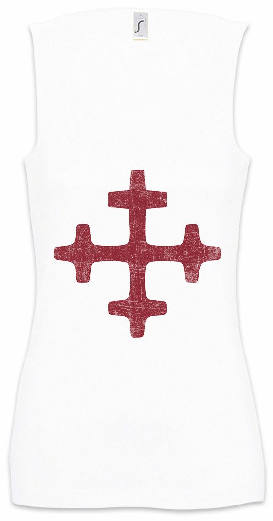 Tanktop Latvian Dievturity Symbol Ärmelloses Damen T-Shirt Sign Zeichen Logo
