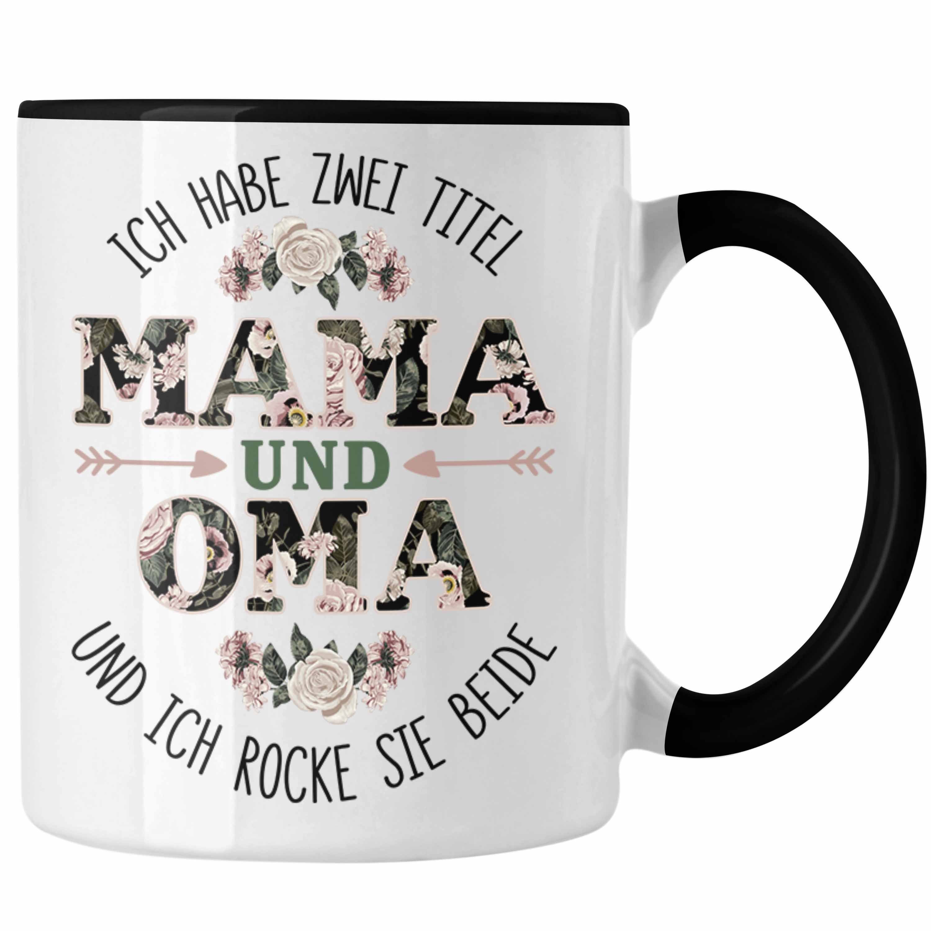 Schwarz Oma Beste für Geburtstag und Oma Trendation Tasse Geschenk Tasse Trendation - Tasse Weihnachten Mama Oma Lustige
