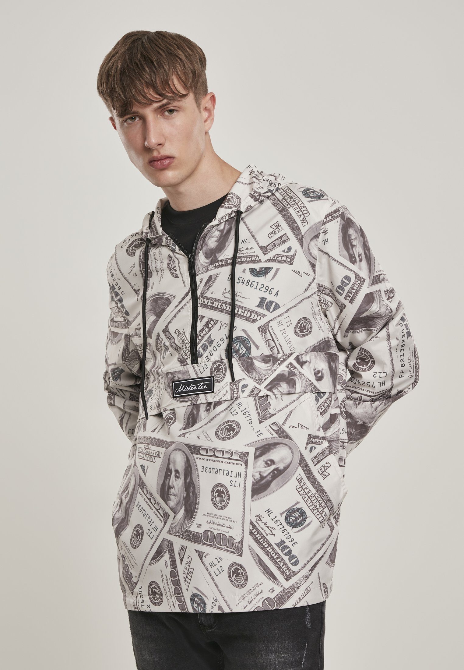 MisterTee Outdoorjacke Herren Mister Tee Dollar Windbreaker (1-St) MT1044 sand Mister Dollar