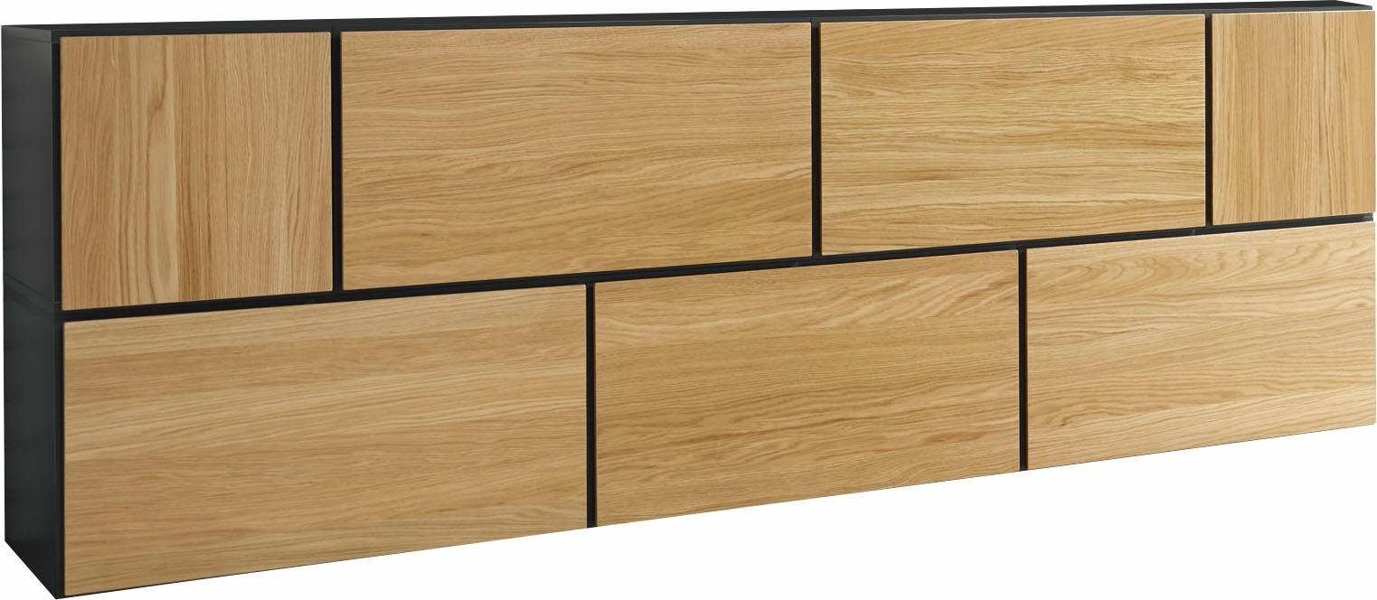 NOW! BY HÜLSTA Wohnkombination NOW! TO GO - Schiefergrau / Natureiche