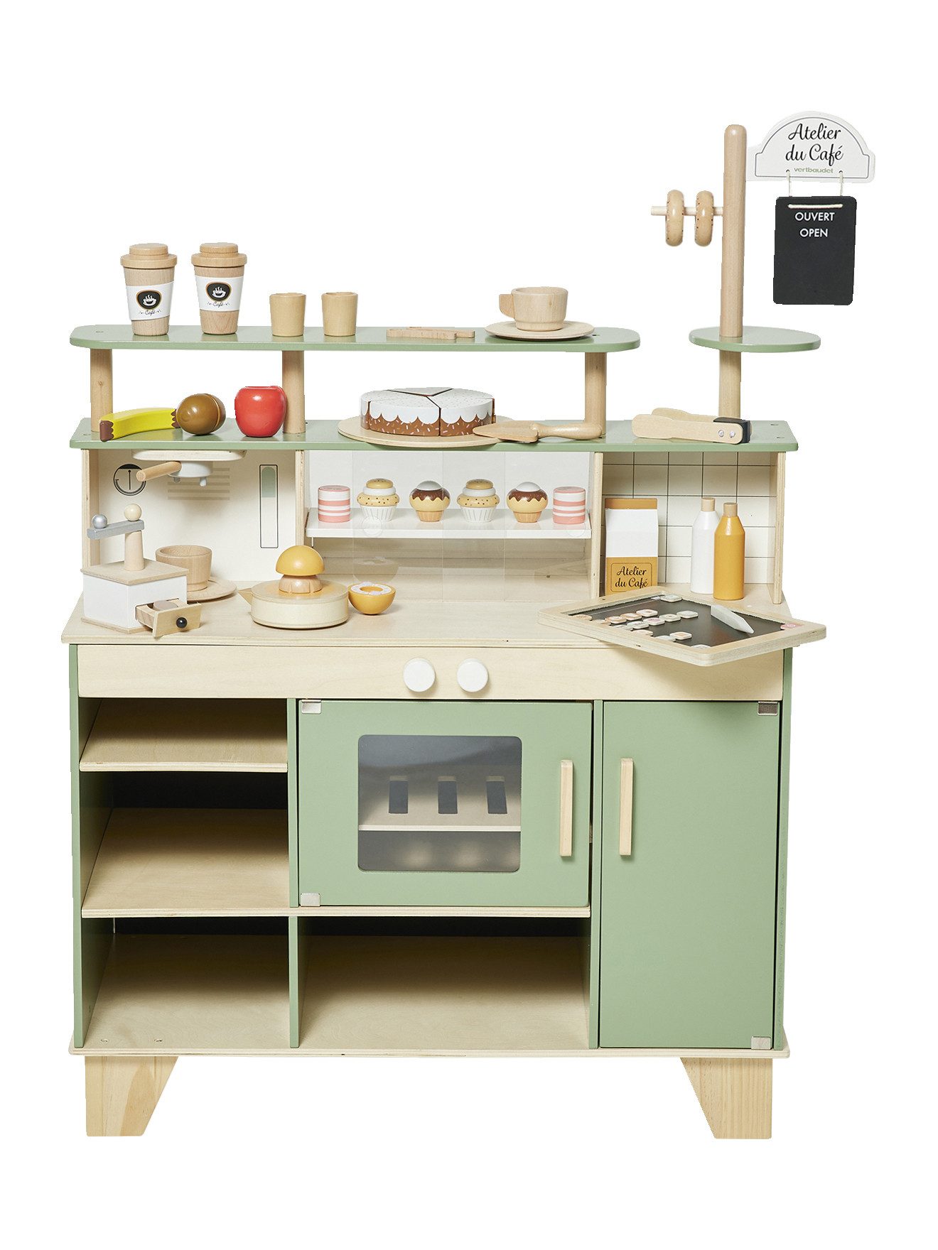 vertbaudet Spielküche Kinder Kaffeebar ATELIER DU CAFÉ Holz FSC® Holz