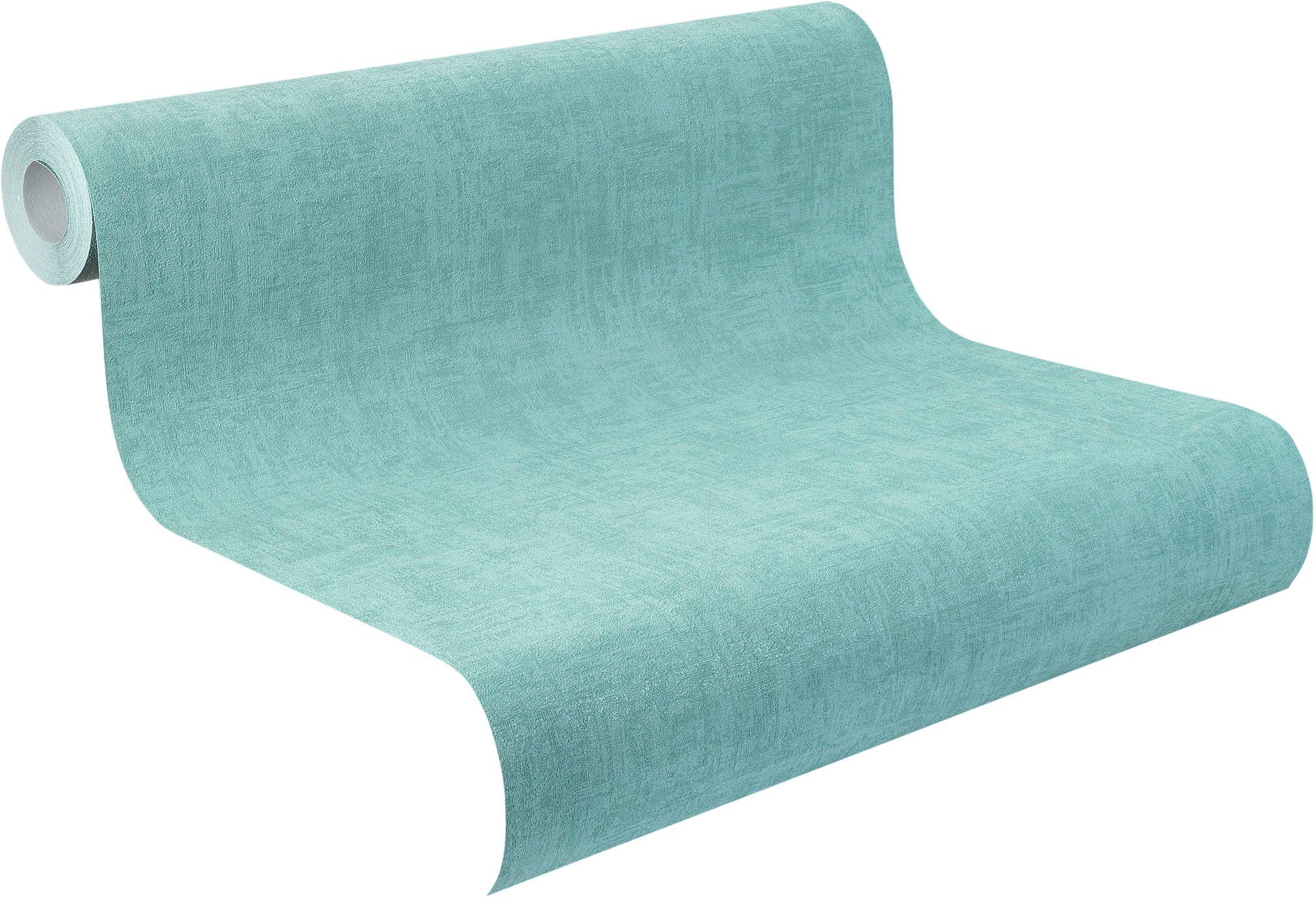 Rasch Vinyltapete Young Artists, geprägt, Strukturmuster, uni, (1 St)