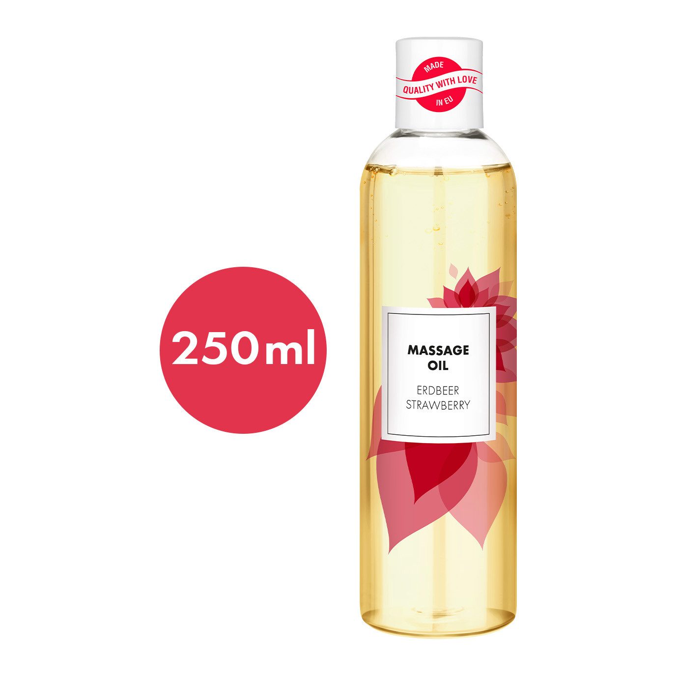 EIS Gleit- & Massageöl EIS Aroma Massageöl 'Erdbeere', 250ml, sinnlich & verführerisch, 0-tlg.