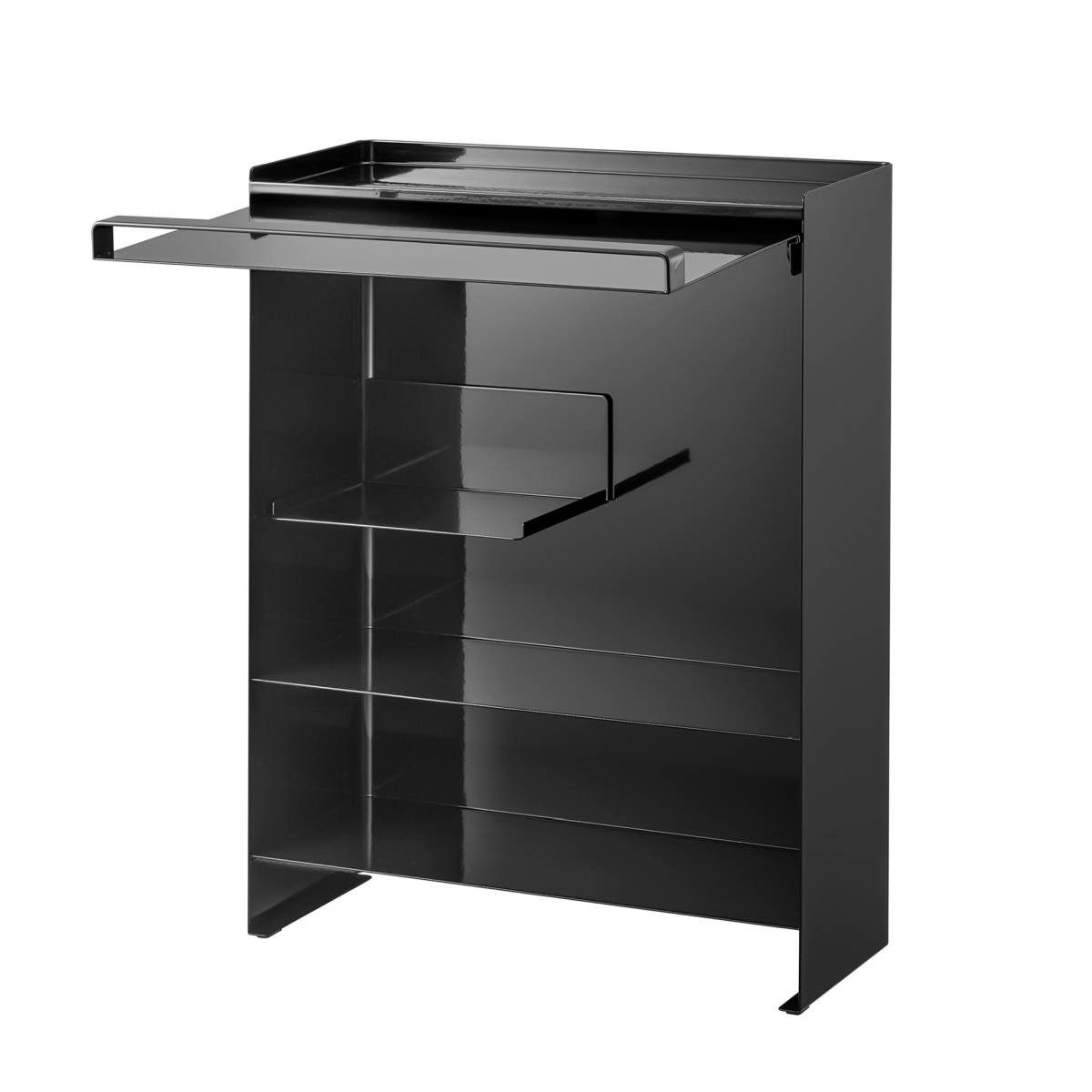 Yamazaki Küchenregal "Tower" Gewürzregal stehend schmal 38x49x16cm mit 3 Eb günstig online kaufen