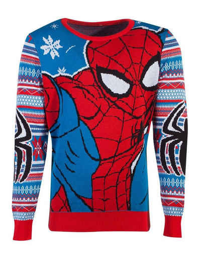Spiderman Rundhalspullover »Marvel - Spiderman Knitted Unisex Jumper SIZE S-M-L-XL-XXL NEU«