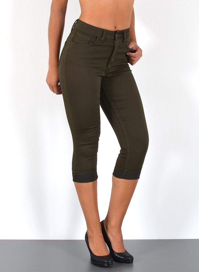 ESRA Caprijeans Damen Capri Jeans Hose günstig online kaufen