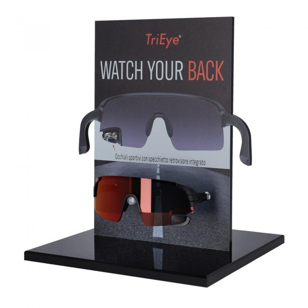 TriEye Fahrradjacke TriEye Thekenaufsteller italienisch für TriEye Brille