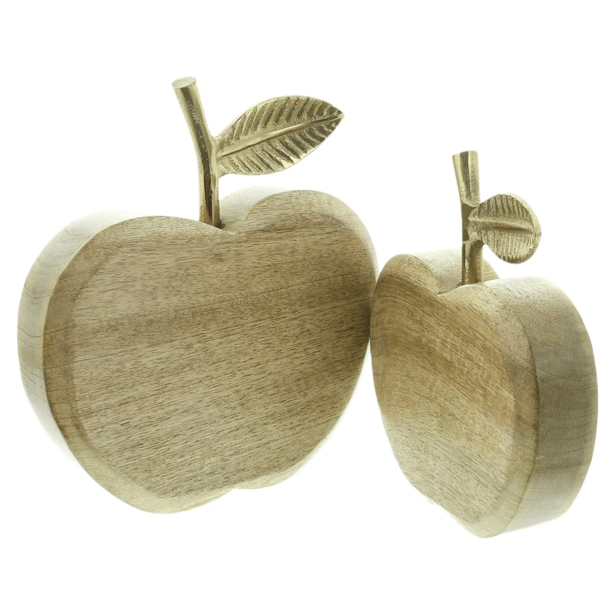 Home-trends24.de Dekofigur Apfel Mango Holz Herbst Deko 2er-Set (2 St) – Bild 3 von 4