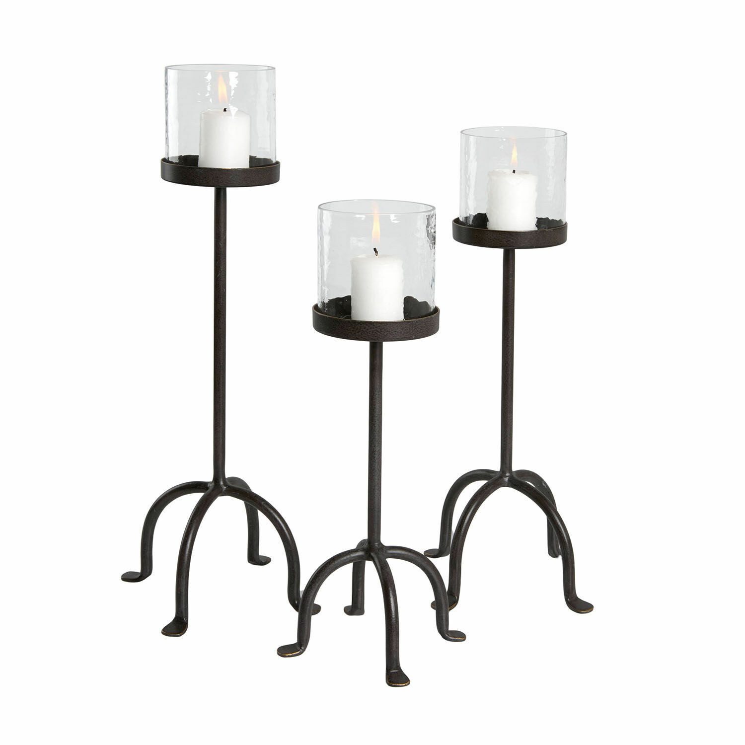 Mirabeau Kerzenständer Kerzenständer 3er Set Tanbira schwarz