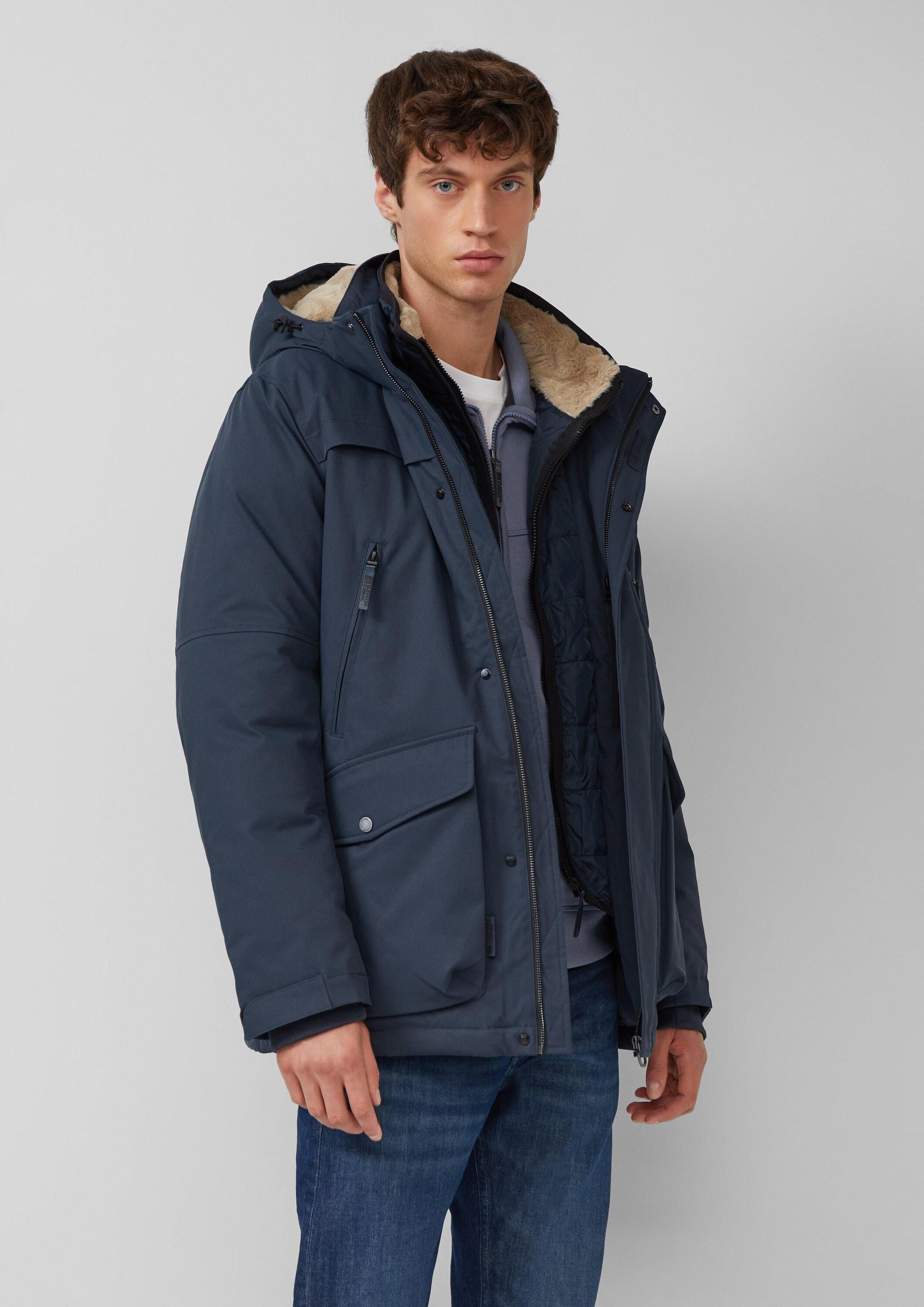 s.Oliver Winterjacke Outdoor-Jacke Wasserabweisender Parka mit abnehmbarer günstig online kaufen