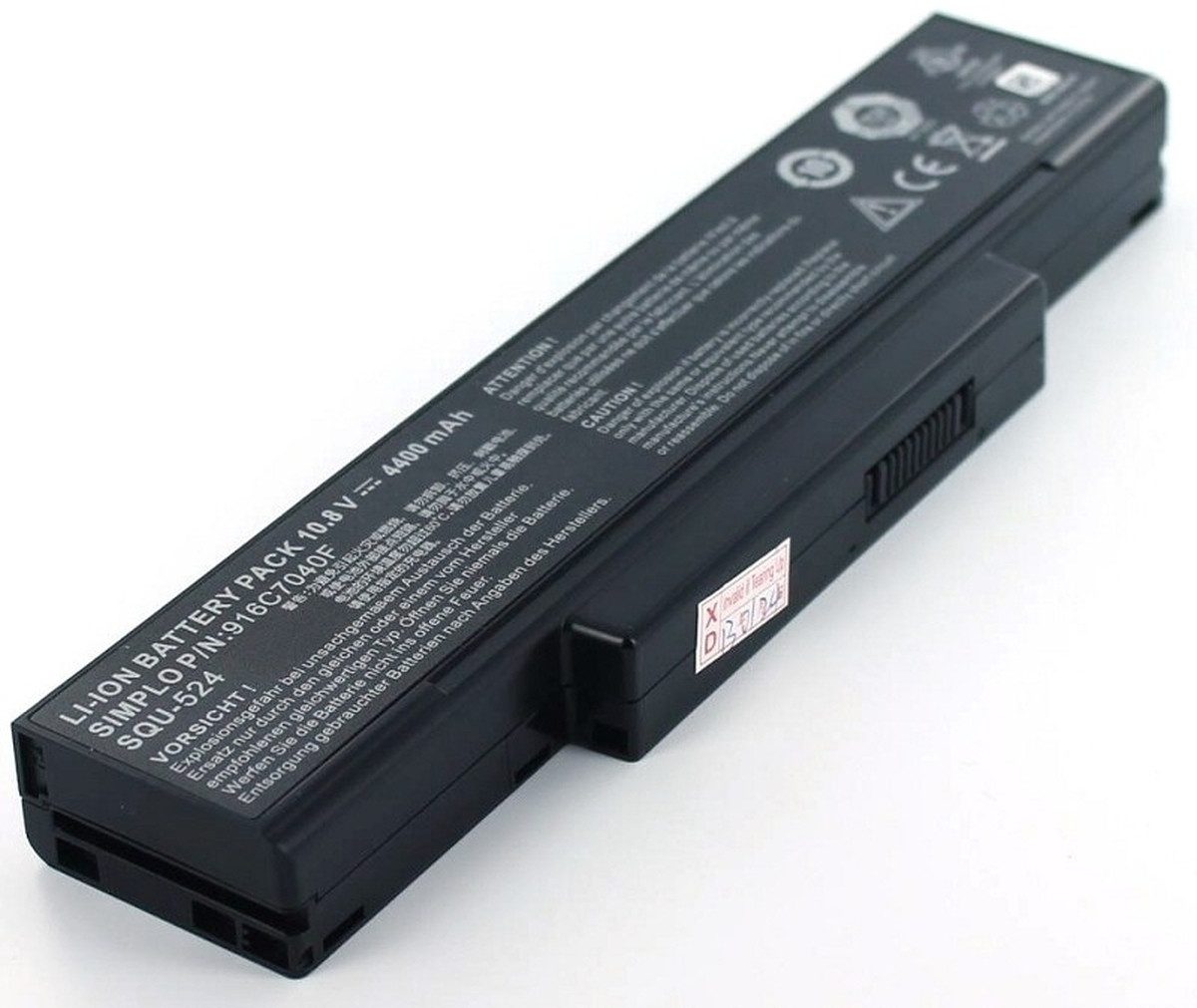 Akku für Maxdata Pro 6100IW Li-Ion 10,8 Volt 4400 mAh schwarz Laptop-Akku