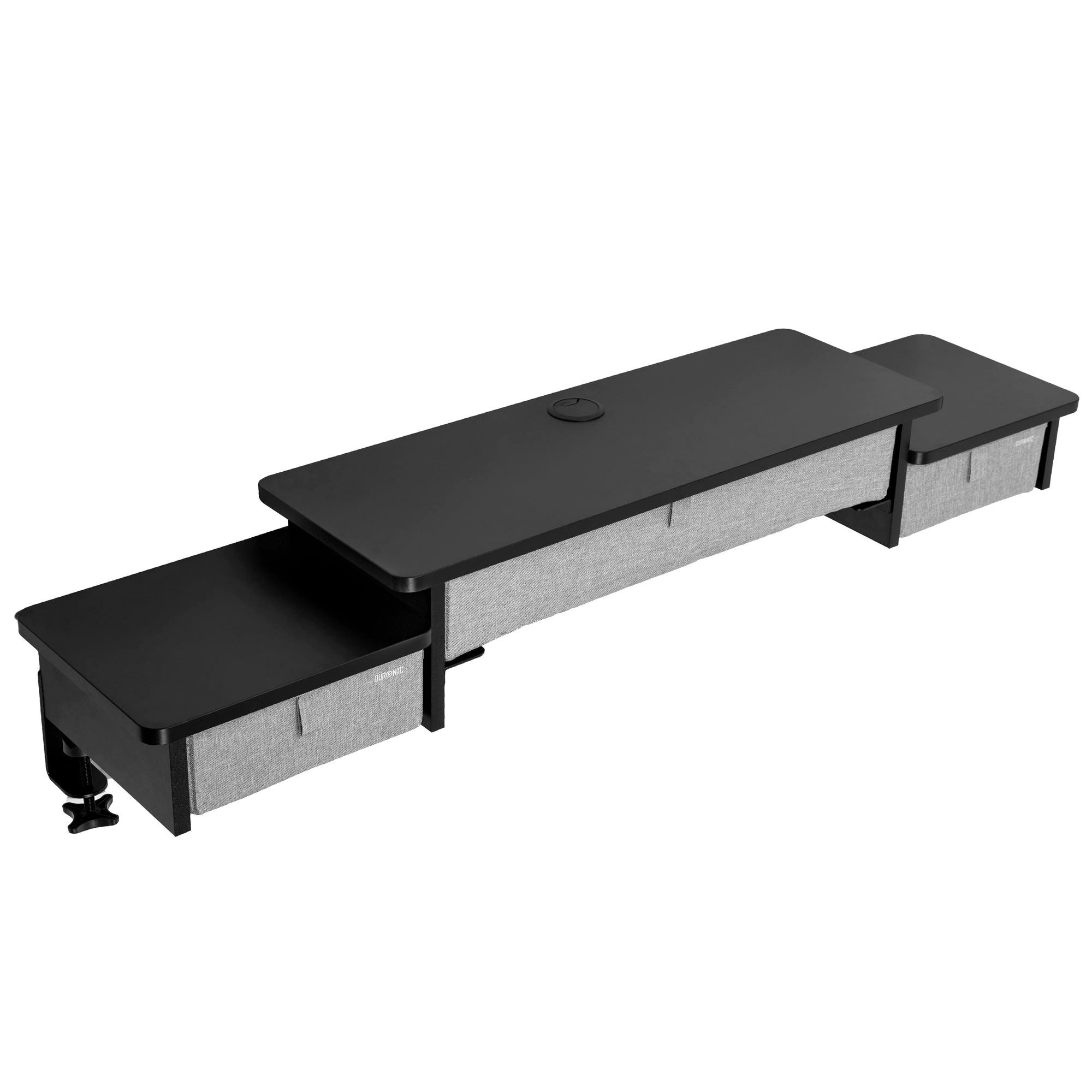 Duronic Schreibtischaufsatz DD4 BK Schreibtischaufsatz, Monitorständer mit Выдвижные ящики