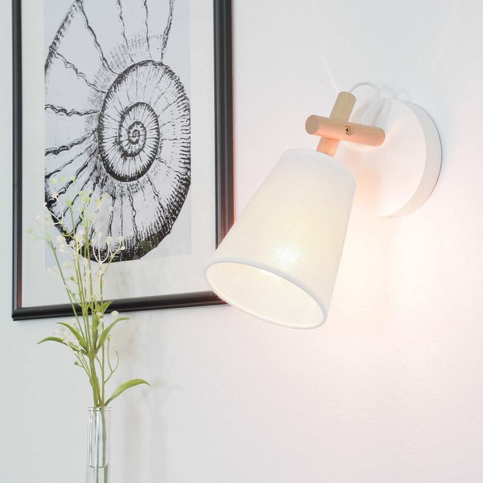 Licht-Erlebnisse Wandleuchte VAIO ohne Leuchtmittel Wandlampe Skandinavisches Design Schlafzimmer Wohnzimmer Leuchte