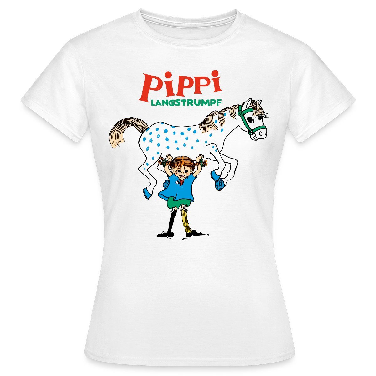 Spreadshirt T-Shirt Pippi Langstrumpf Pippi Hebt günstig online kaufen