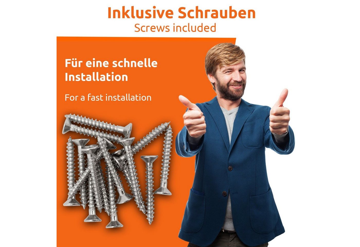 Thumbnail - ECENCE Montageband 2x Scharnier-e Tür-schanier Edelstahl 201 Silber