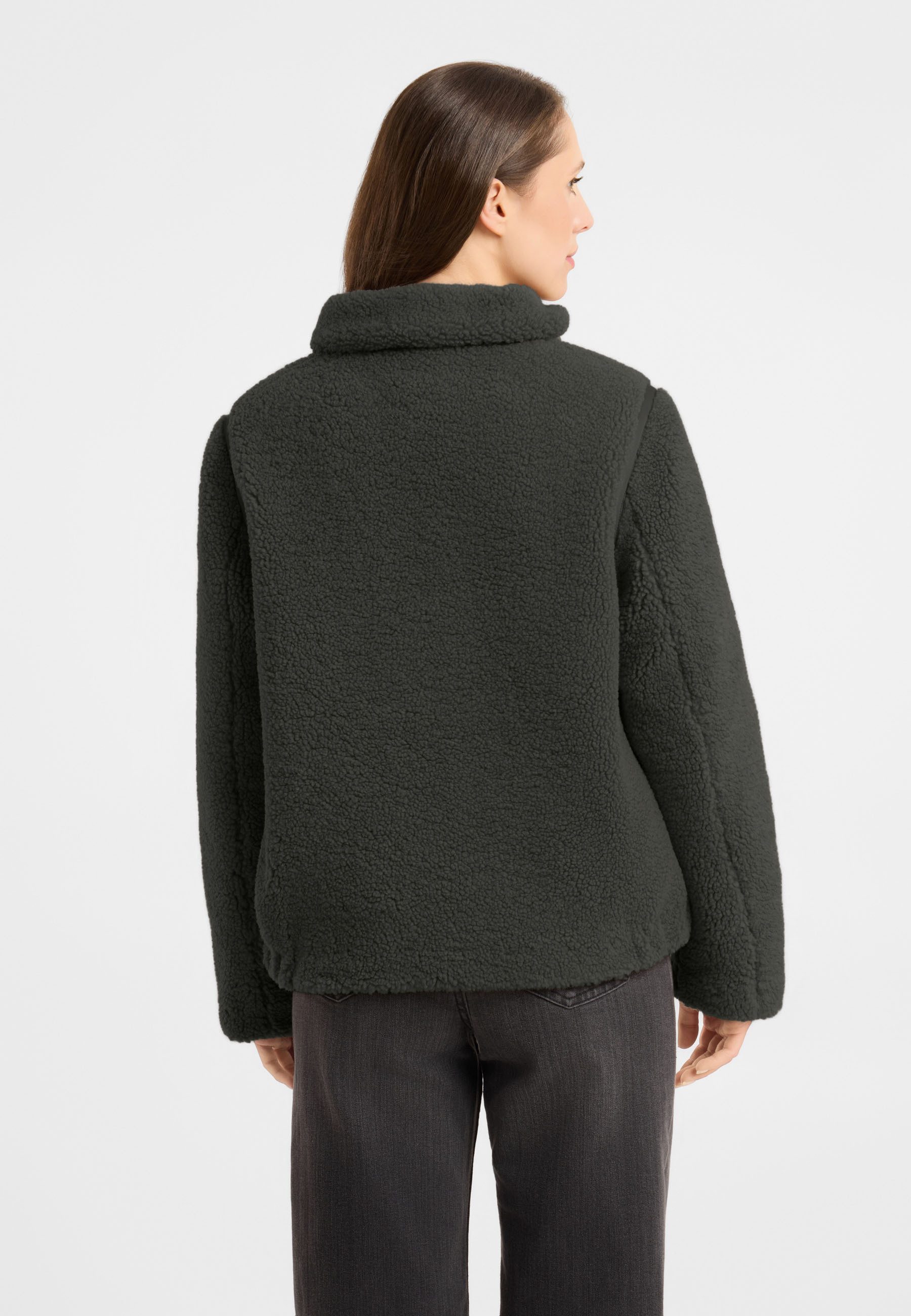 Frieda & Freddies Winterjacke Frieda & Freddies Teddyjacke mit Nylon-Details