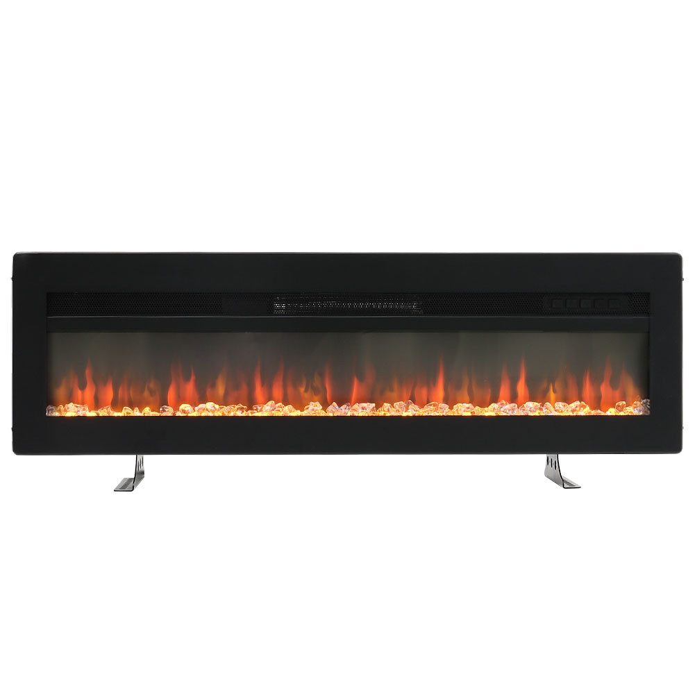 DARDVORLAG Elektrokamin Wandkamin Einbaukamin mit Heizung 9 Farbmodi LED Fl günstig online kaufen