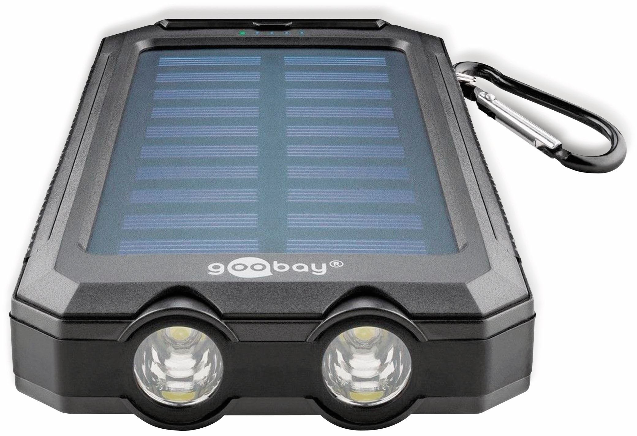 Goobay GOOBAY USB Powerbank Outdoor Solar, 8000 mAh Powerbank | Powerbanks