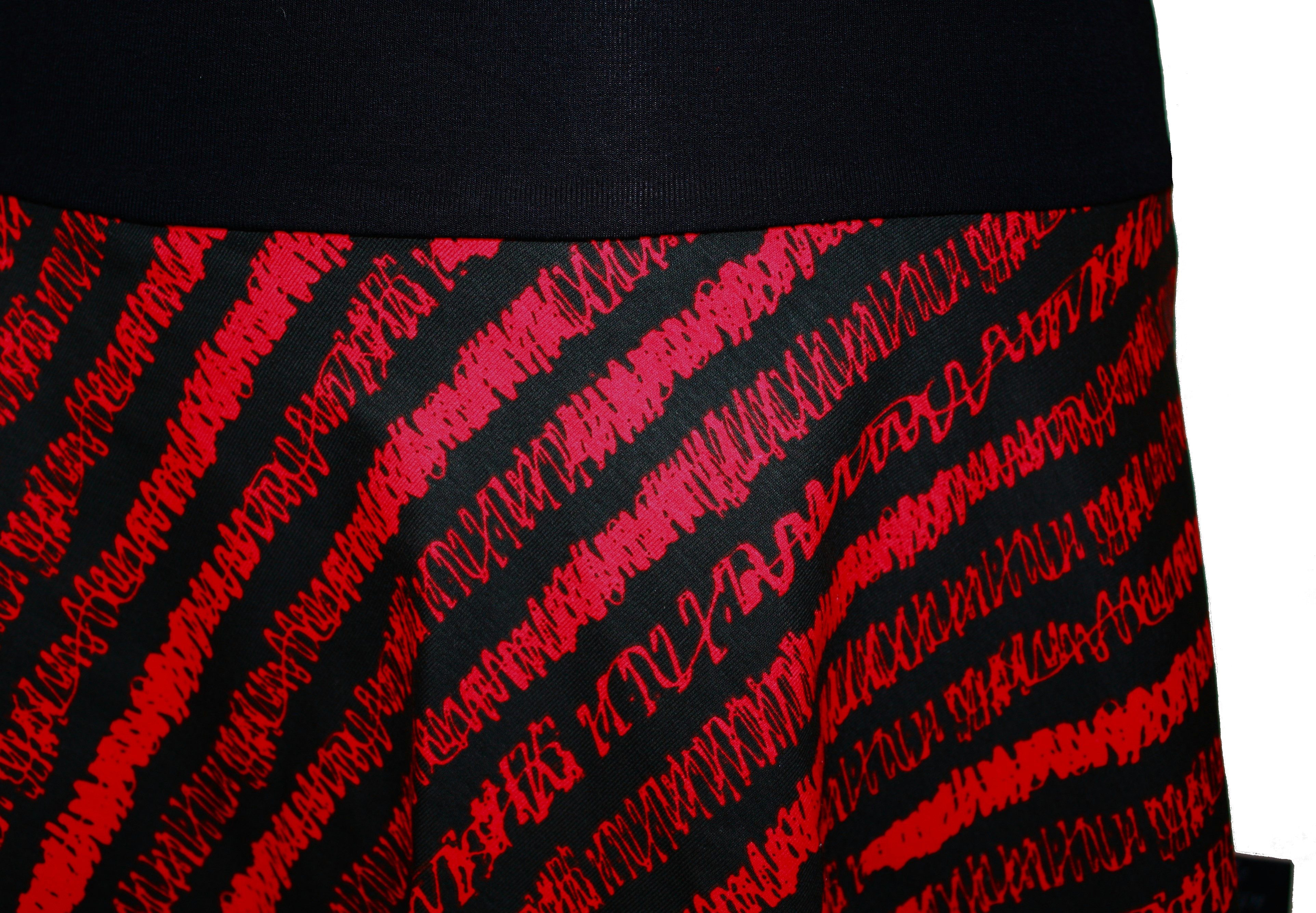 dunkle design A-Linien-Rock Sommer Sweat Schwarz günstig online kaufen