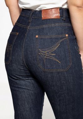 QueenKerosin Straight-Jeans im Selvedge-Stil