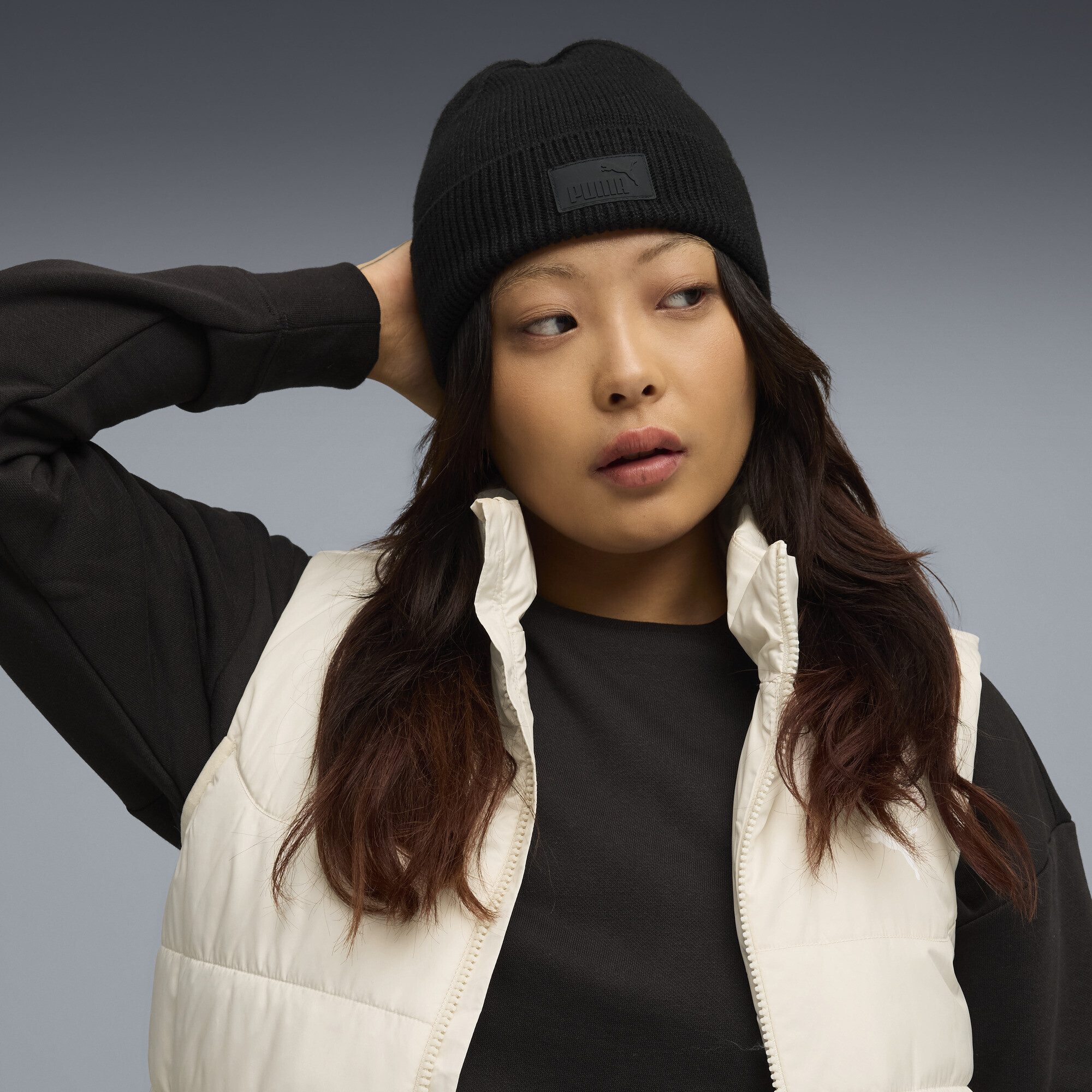 PUMA Beanie Essentials Elevated Rubber Patch Beanie Erwachsene günstig online kaufen