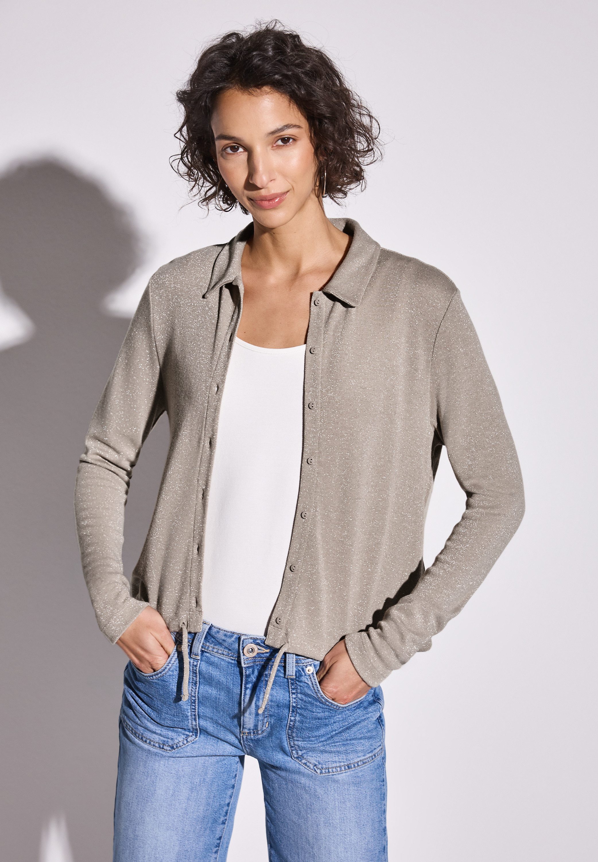 STREET ONE Cardigan mit Tunnelzug am günstig online kaufen