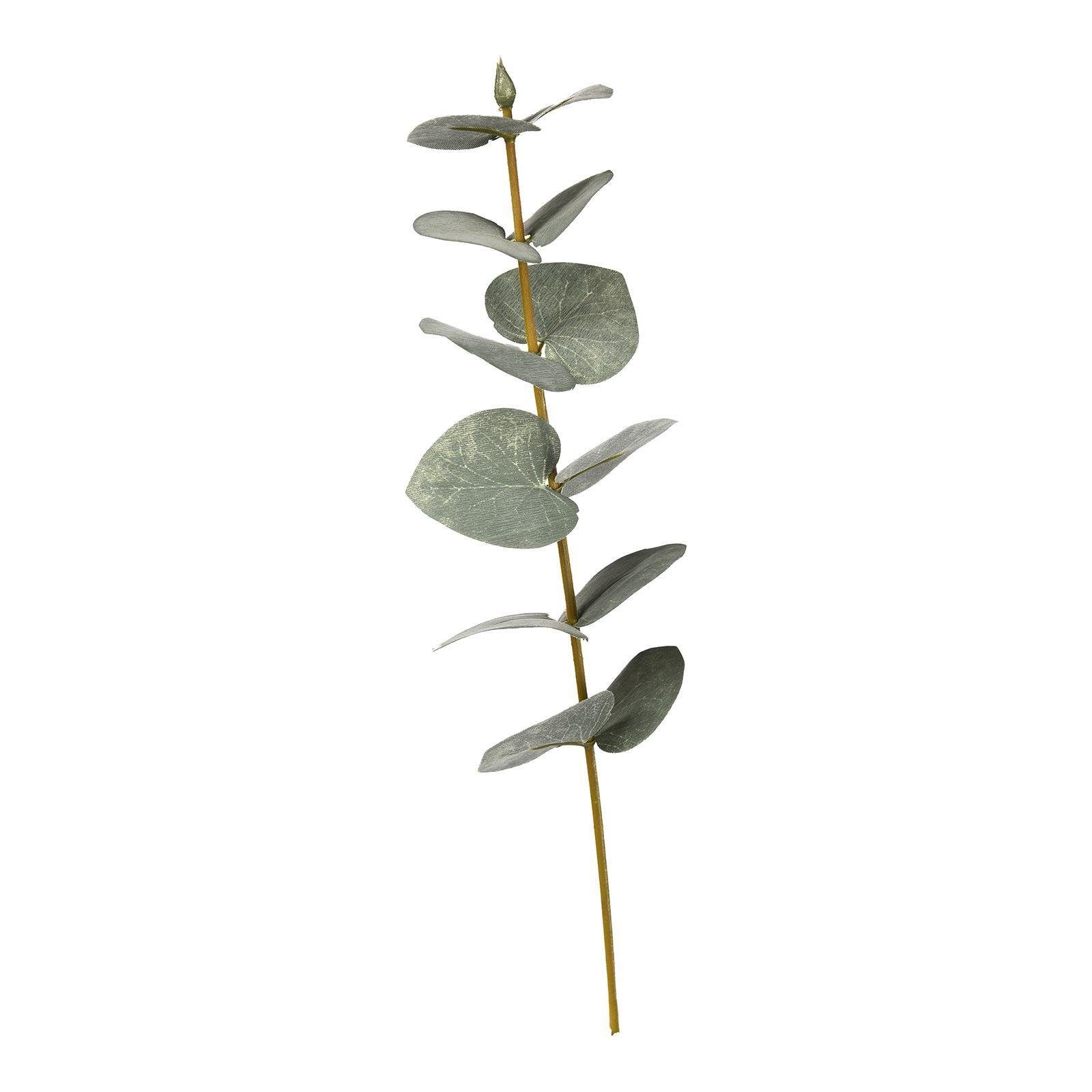 Kunstblume Kunst-Blumenpick Eukalyptus, Depot, aus Polyester, Draht, Polyethylen, L 27 Zentimeter Grün