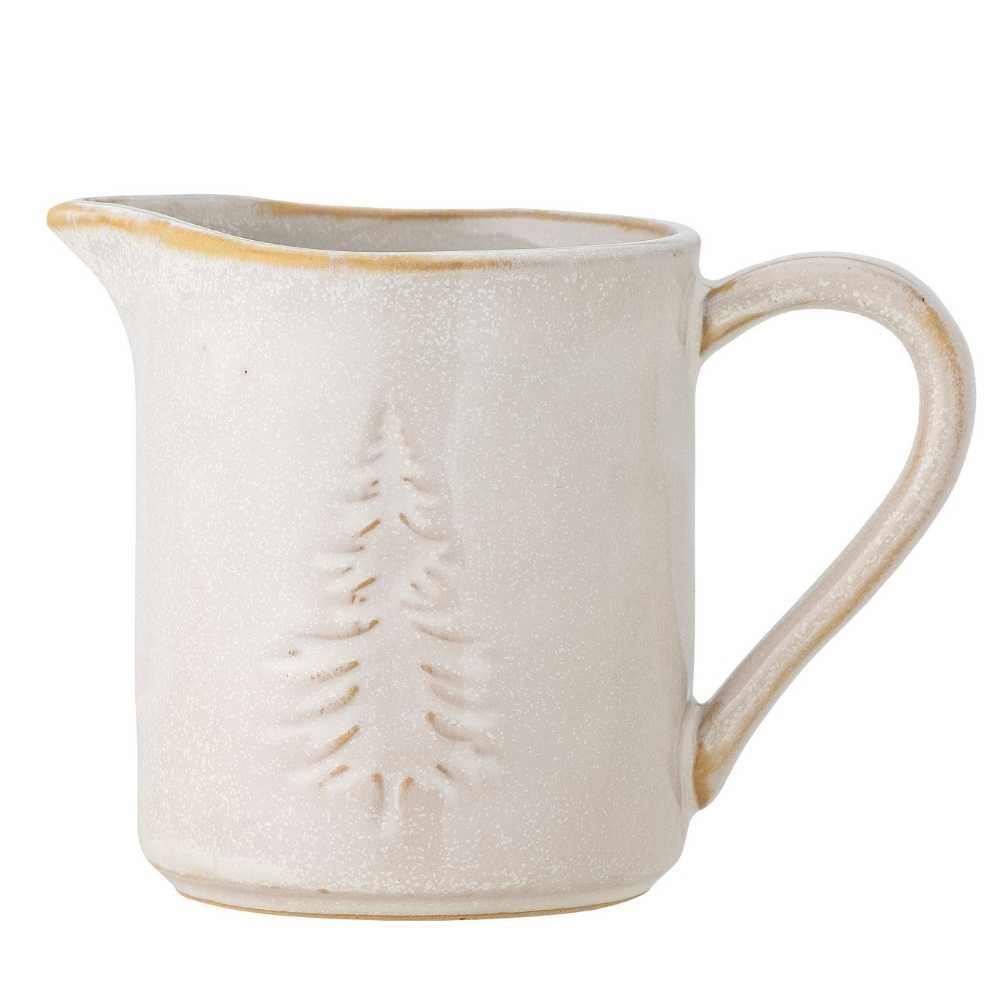 Bloomingville Milchkännchen Bloomingville Milchkännchen WINTER Weiß mit Tannenbaum 145 ml