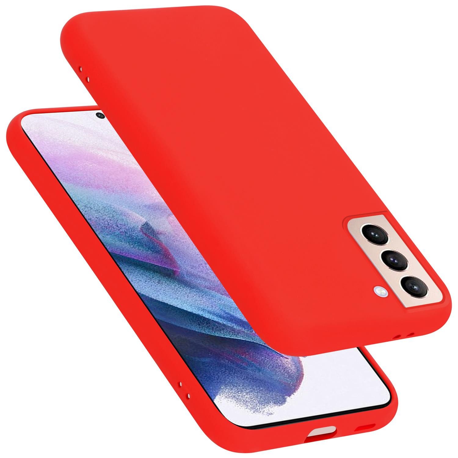 Cadorabo Handyhülle für Samsung Galaxy S21 PLUS Hülle Samsung Galaxy S21 PLUS, Flexible Hülle TPU Silikon Schutzhülle Back Cover Case