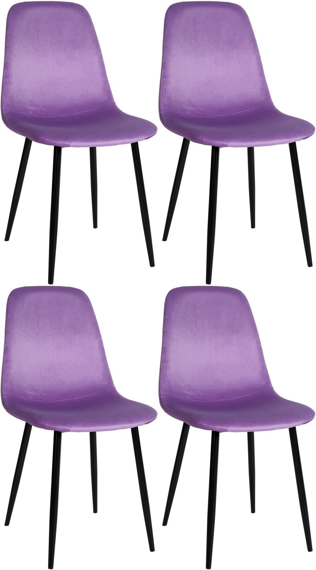 CLP Esszimmerstuhl Napier (4er Set), Metall, günstig online kaufen
