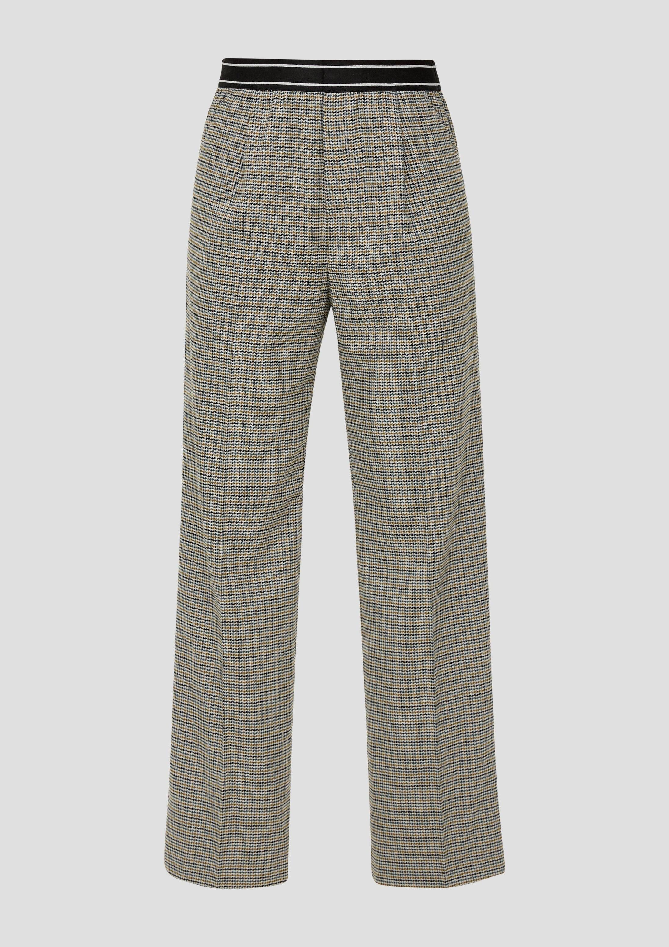 QS Chinos Hose Wide Leg: Hose mit Elastikbund