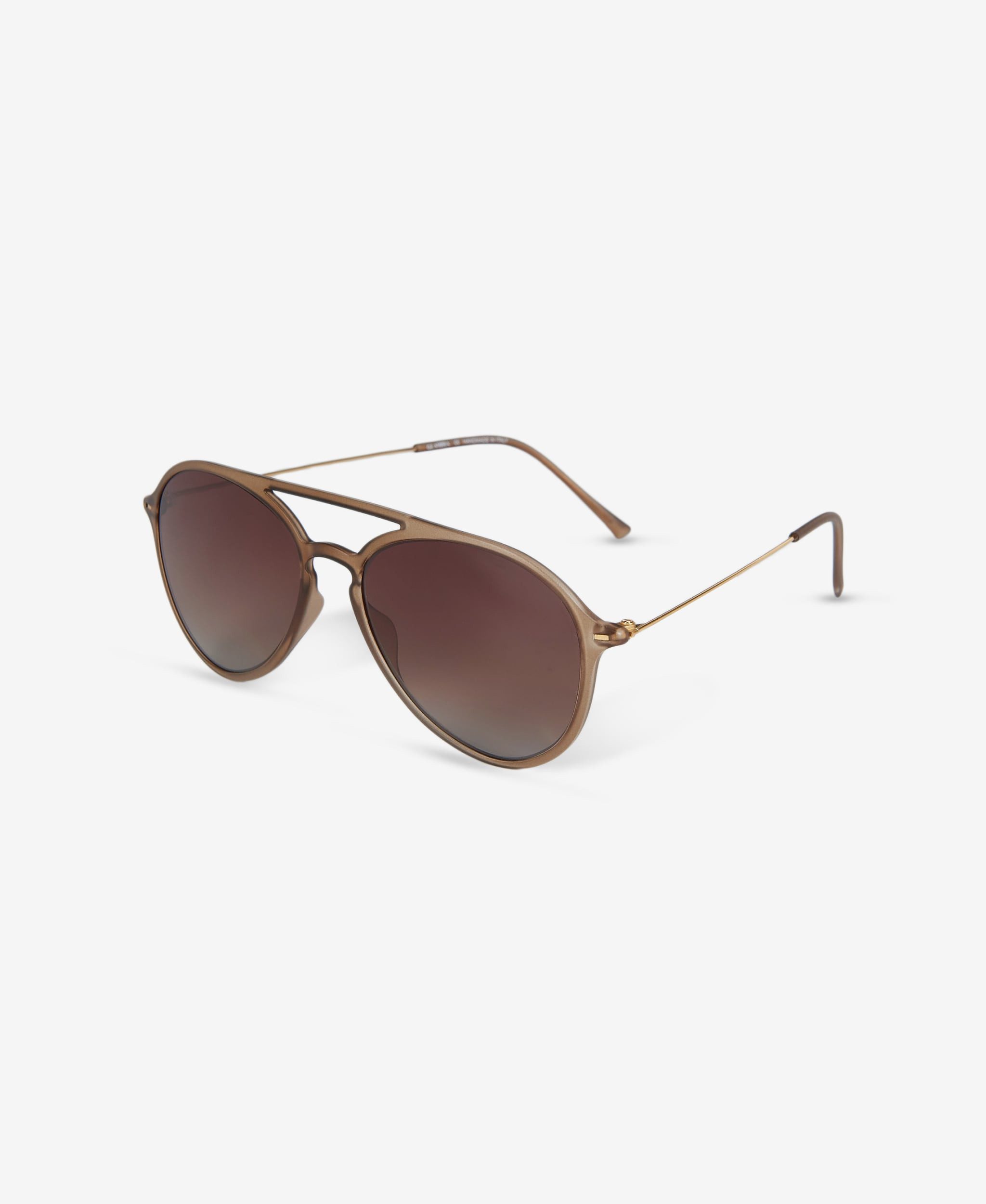 GLAMIRA Sonnenbrille Matte Schildpatt-Optik Unisex-Sonnenbrille im Aviator-Stil (1-St) mit polarisierten Linsen