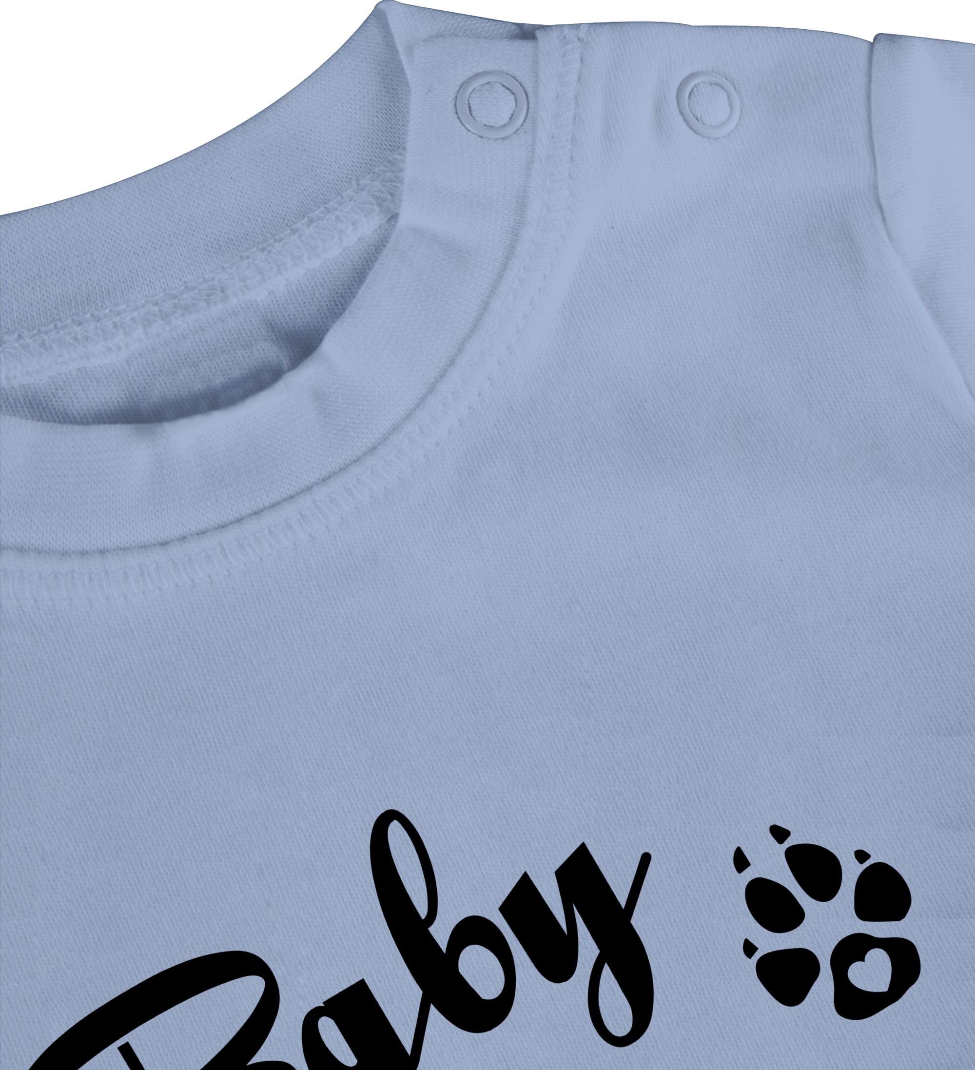 Shirtracer T-Shirt Baby Bär Lettering Babyblau Baby & 3 Junge Strampler Mädchen