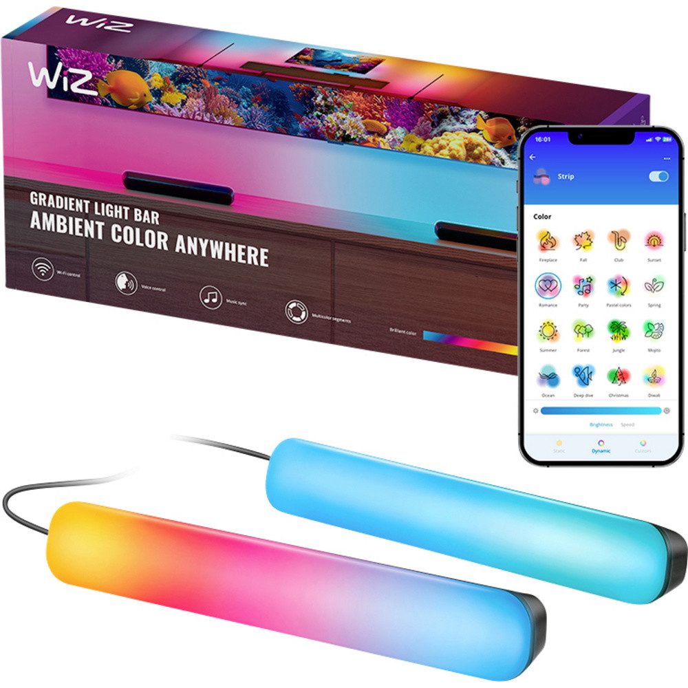 WiZ LED-Leuchtmittel WiZ 8719514865211 LED LED fest eingebaut 8.2 W Mehrfarbig dimmbar 1