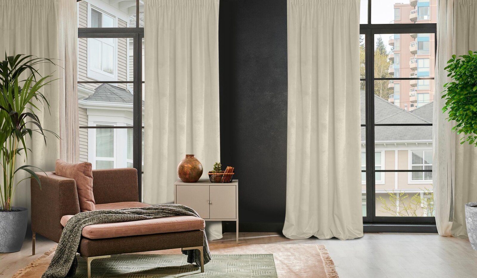 Design91 Vorhang Samtvorhänge 140x270 cm 135x300 cm (1 St), Kräuselband, bl günstig online kaufen