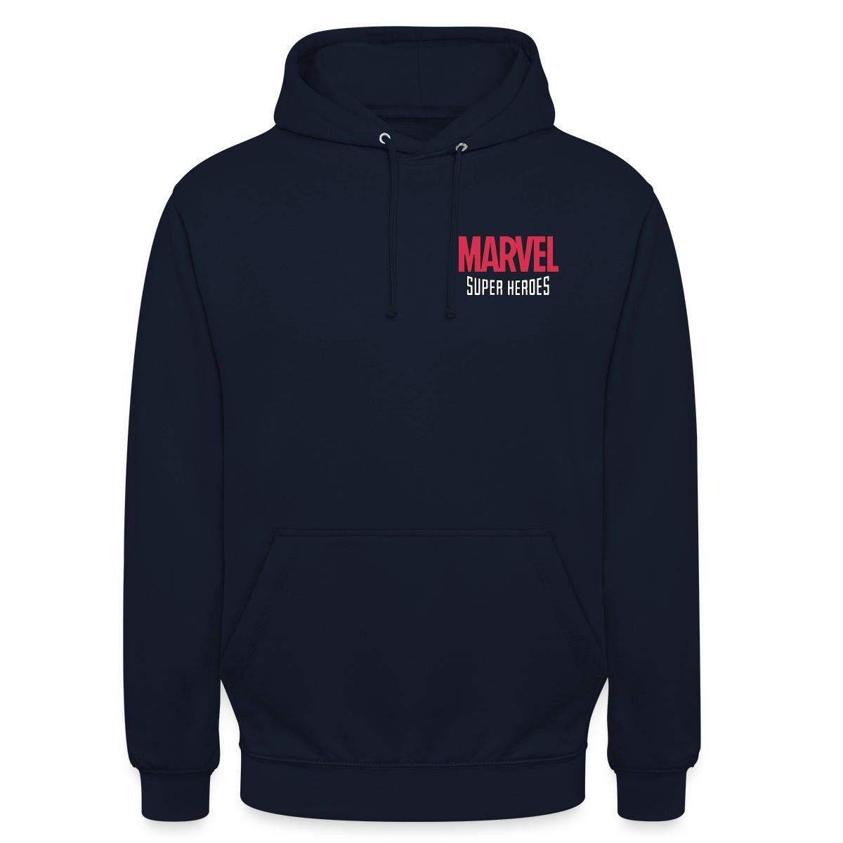 Spreadshirt Hoodie Avengers Marvel Superhelden Chest- Und Backprint Unisex Hoodie (1-tlg)