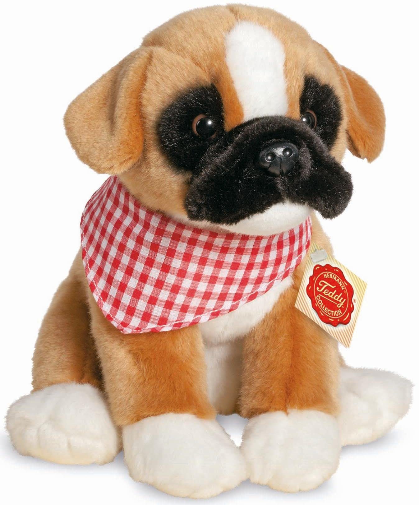 Image of Teddy Hermann Kuscheltier Boxer, sitzend, 24 cm