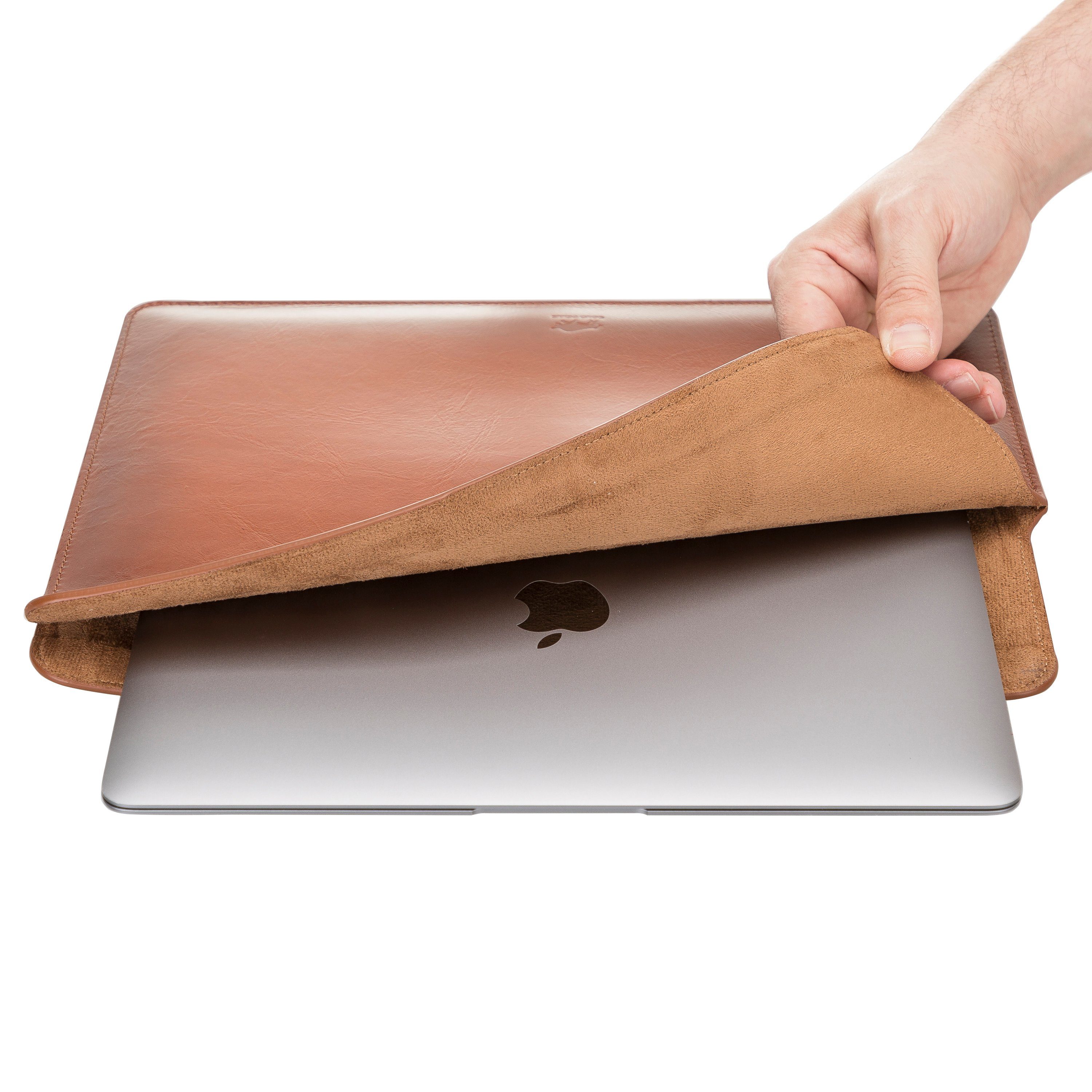 Solo Pelle Laptop-Hülle Solo Pelle Laptop-Hülle MacBook Pro 14 + 13 Zoll & Air Retina 13 Zoll 35,6 cm (14 Zoll), Extra Slim und perfekter Magnetverschluss