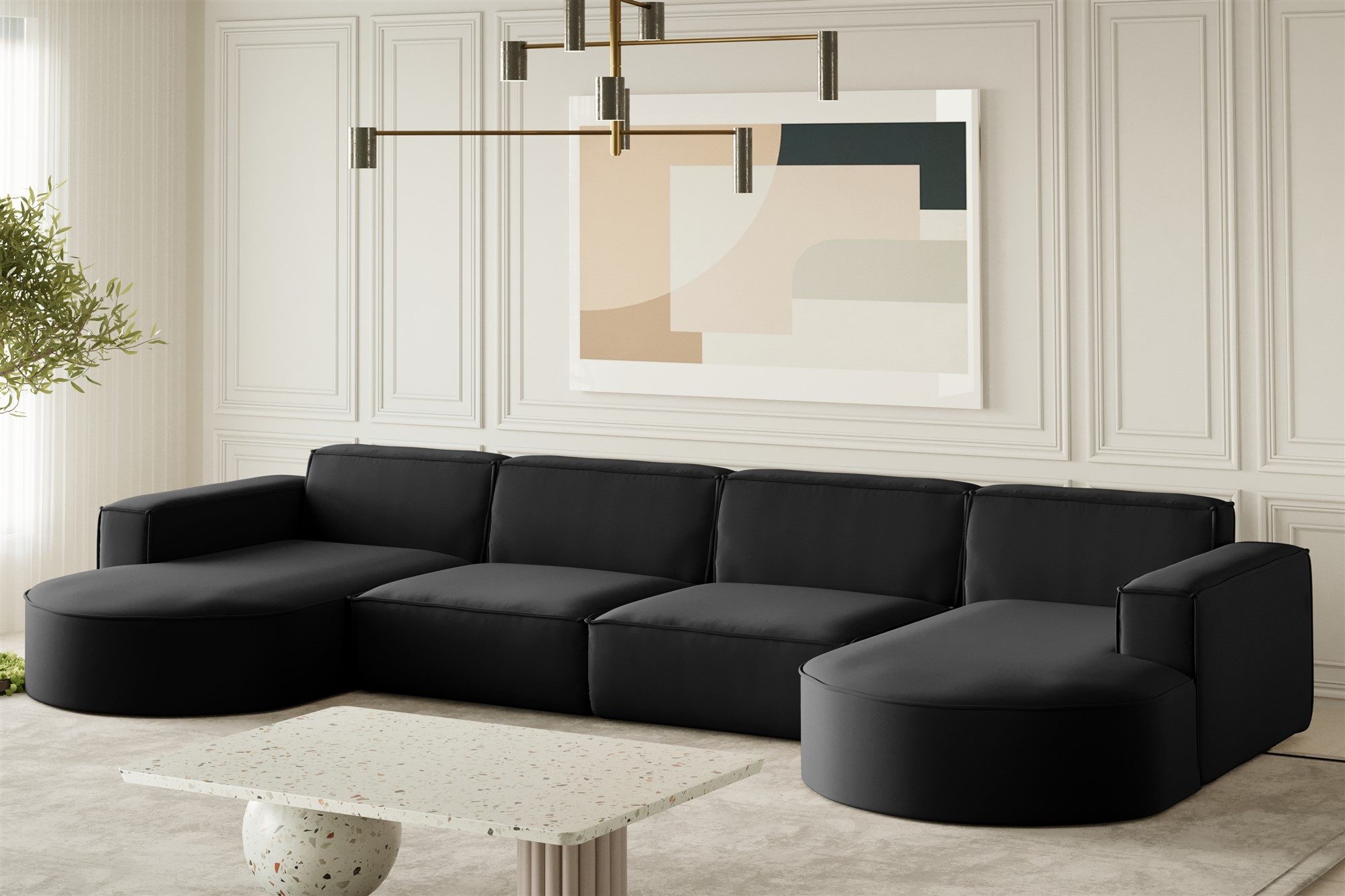 Fun Möbel Wohnlandschaft Wohnlandschaft Sofa PALMA günstig online kaufen