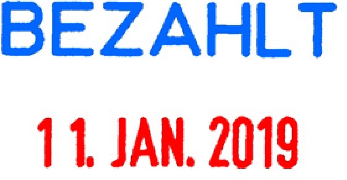 TRODAT Марки Datumsstempel Printy 4850/L2 Bezahlt