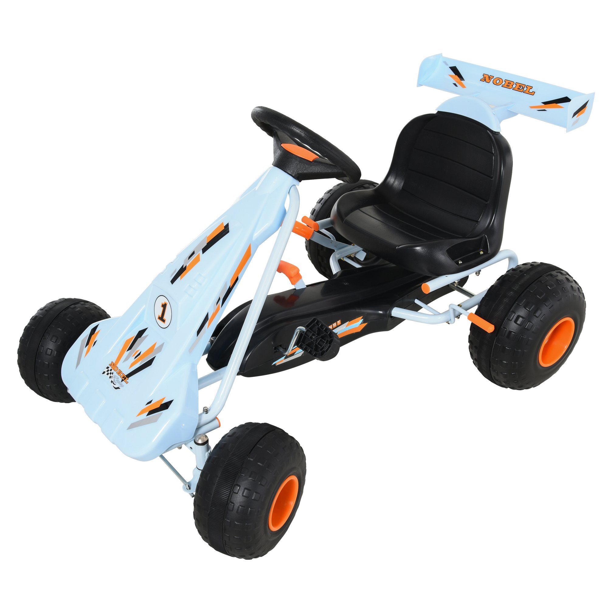 HOMCOM Go-Kart Kinder Go-Kart mit Handbremse