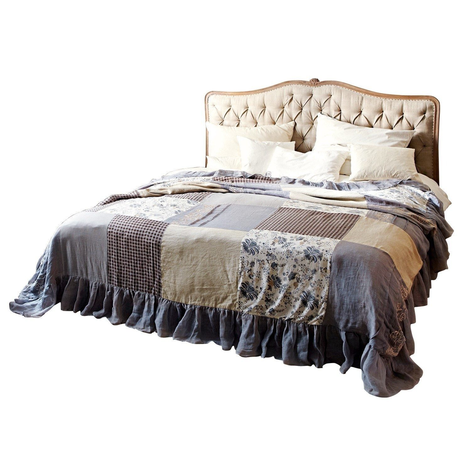 Mirabeau Bett Bett Declaire leinen/braun, none