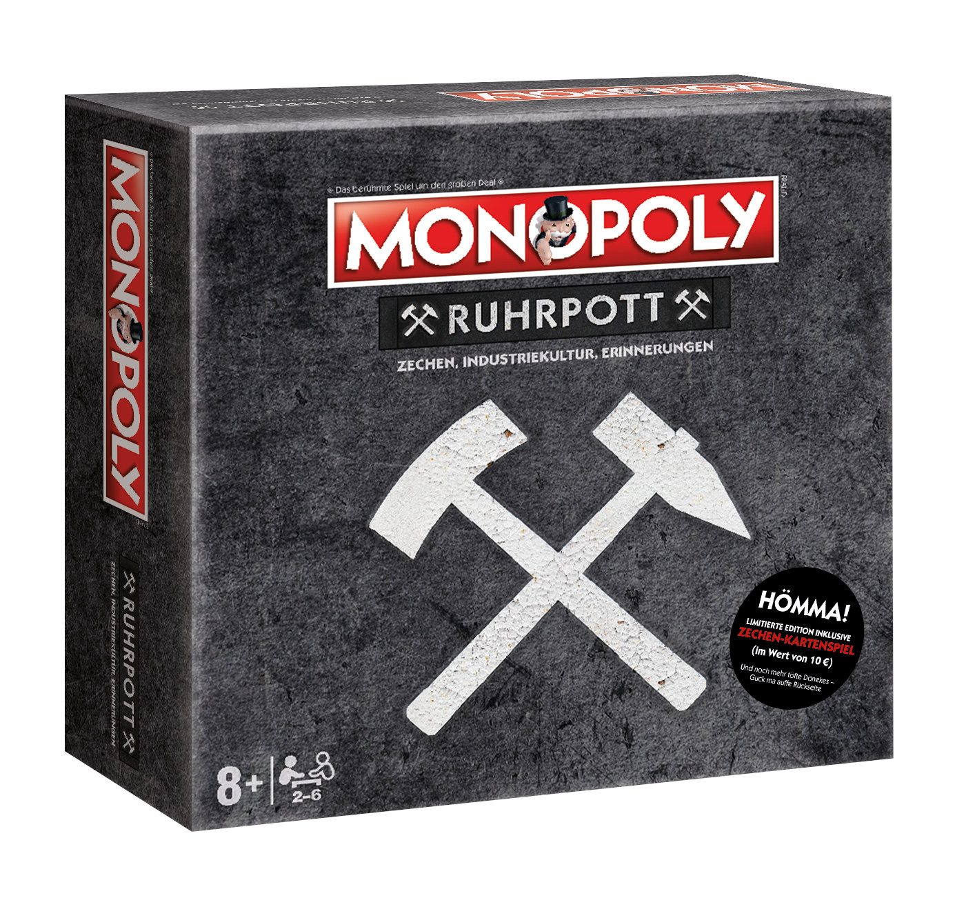 Winning Moves Spiel Monopoly Ruhrpott inkl. Quartettspiel Zechen, Brettspiel