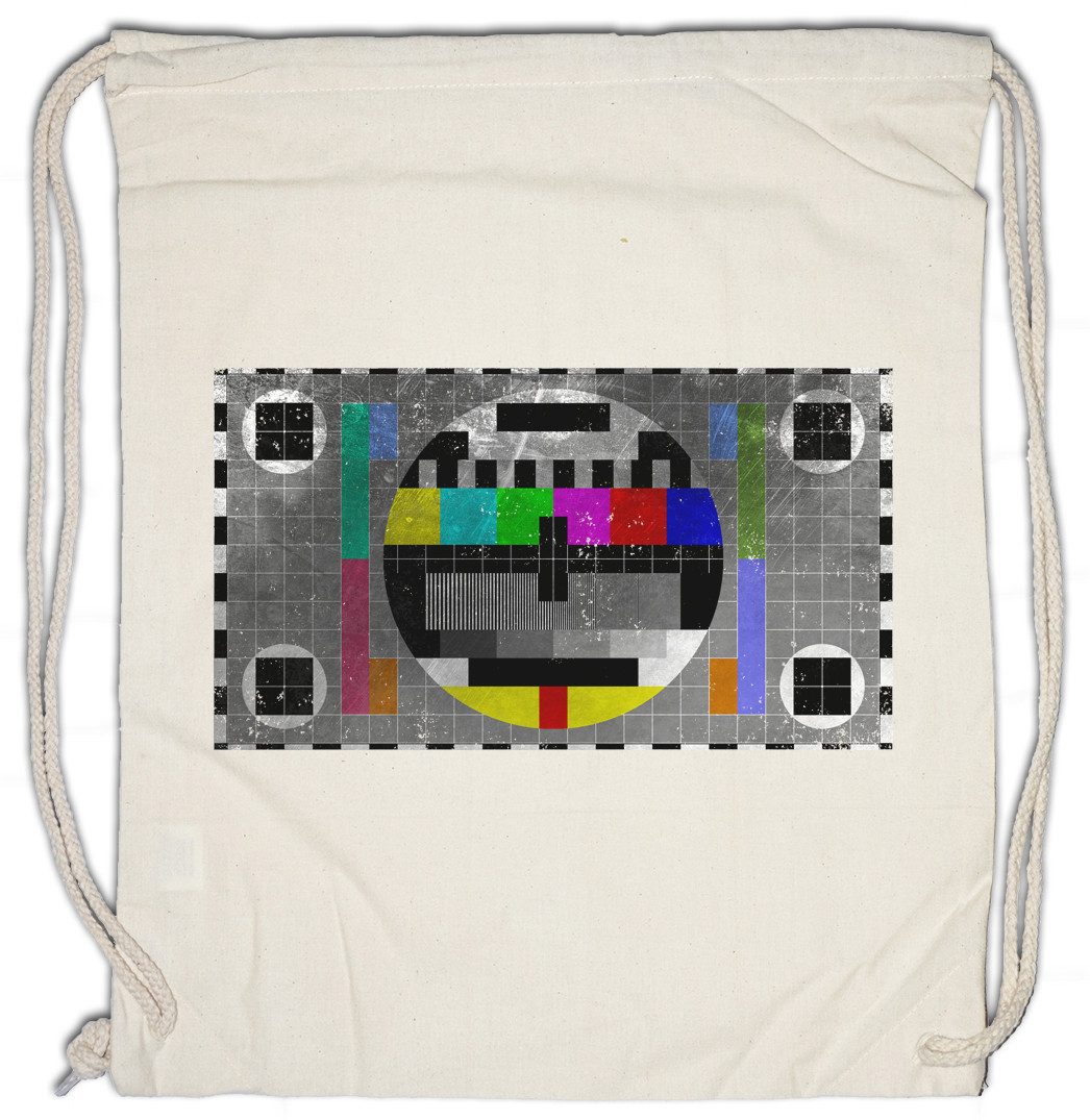 Turnbeutel Test Picture Vintage III Turnbeutel Testbild Retro Big Geek Triangle