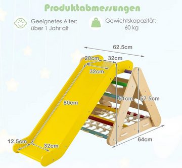 KOMFOTTEU Klettergerüst mit Rutsch, für Kleinkinder ab 1 Jahren